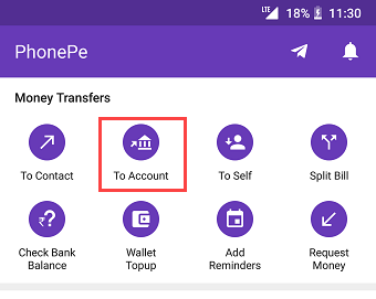 Withdraw PhonePe wallet money balance SBI Account