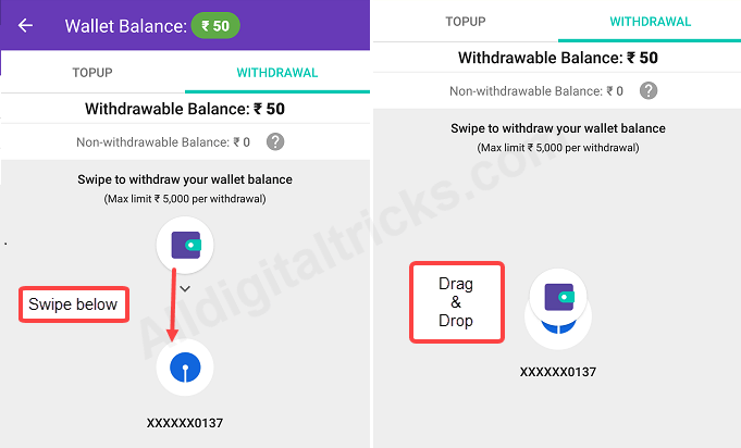 Withdraw PhonePe wallet money balance SBI Account