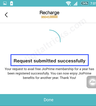 Jio Prime extend free