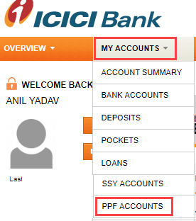 Open PPF account online ICICI Bank