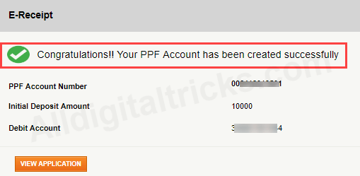 Open PPF account online ICICI Bank