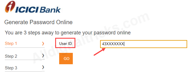 register activate ICICI net banking online