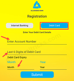 activate Allahabad bank mobile banking