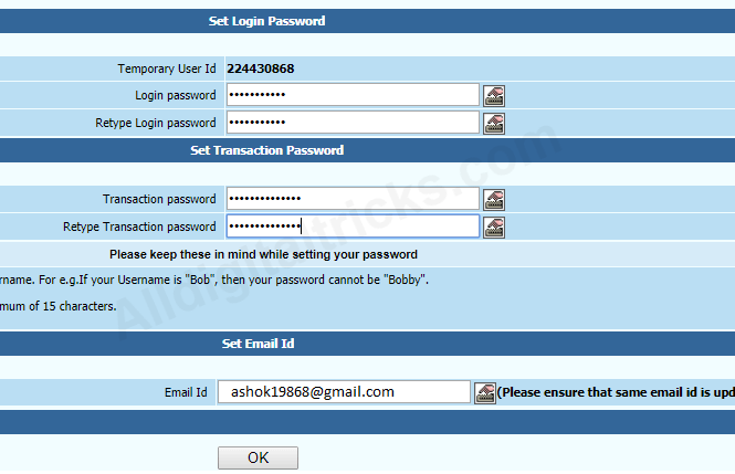 activate/register UCO Bank net banking online