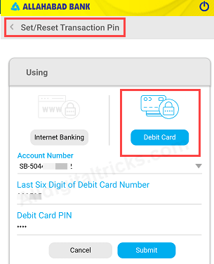 activate Allahabad bank mobile banking