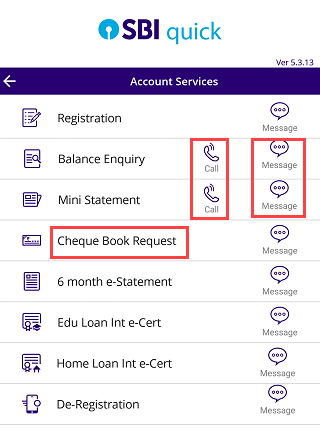 SBI Quick register and how to use