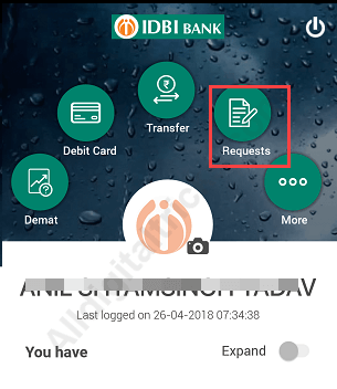 Request IDBI Bank Cheque Book Online