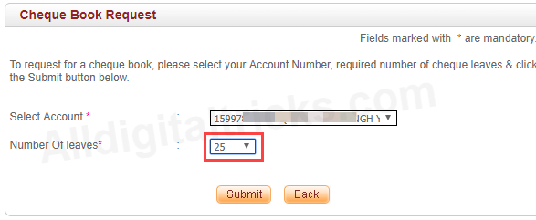 Request Cheque Book Online IndusInd Bank