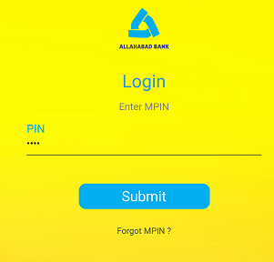 Allahabad Bank mobile banking login