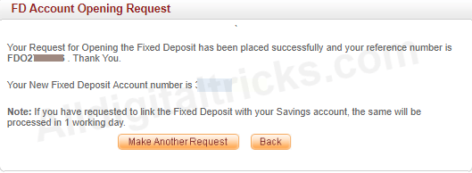 Indusind Bank open Fixed Deposit (FD) Online