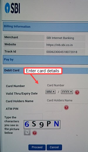 Find SBI CIF number using ATM Debit card