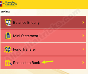 apply cheque book online vijaya Bank