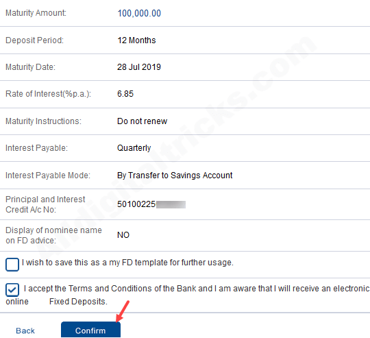 HDFC Bank open Fixed deposit (FD) online