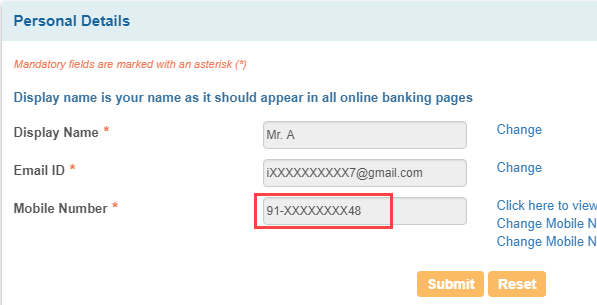 know which mobile number registered SBI account