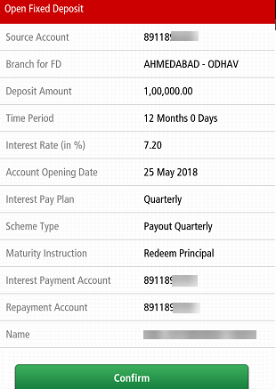 Kotak Mahindra Bank open Fixed Deposit Online through Mobile Banking