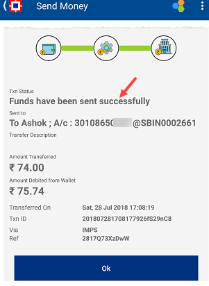Transfer money payzapp to bank account