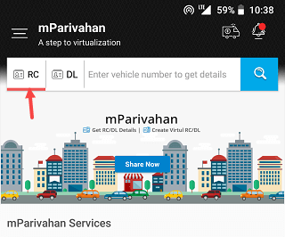 Check vehicle RC details online