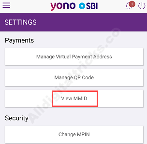 Get SBI MMID online