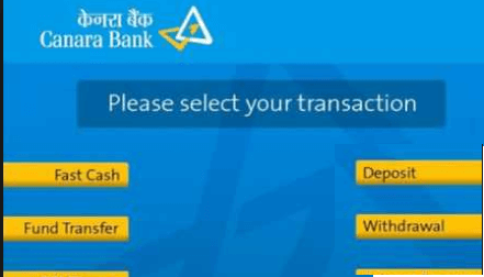 canara bank atm card activate