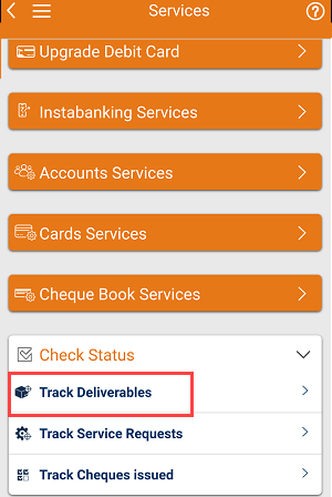 ICICI track chequebook delivery