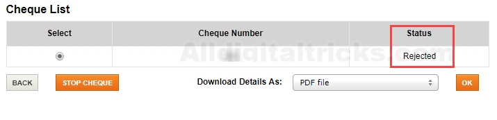 Check ICICI Issued Cheque Status Online