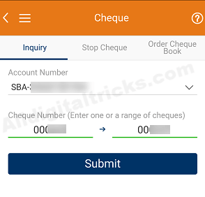 Check ICICI Issued Cheque Status Online