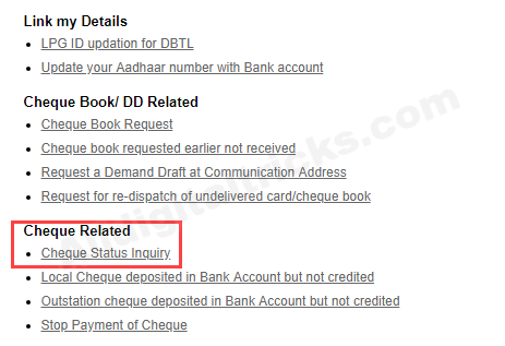 Check ICICI Issued Cheque Status Online