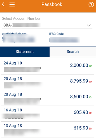 ICICI Bank Digital Passbook on Phone