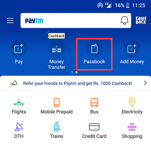 transfer money - paytm wallet to Bank account