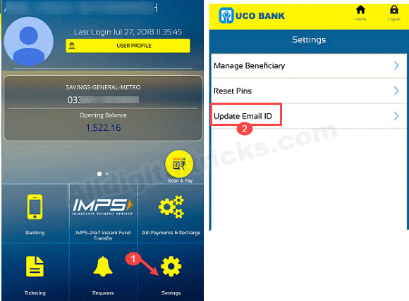 UCO Bank Account PDF statement