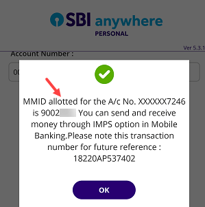 Get SBI MMID online