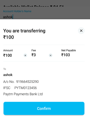 transfer money from paytm wallet to paytm payments bank account