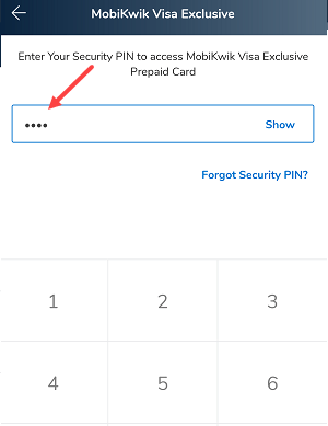 Mobikwik VISA Virtual Debit Card