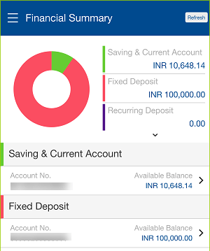 HDFC Bank mPassbook