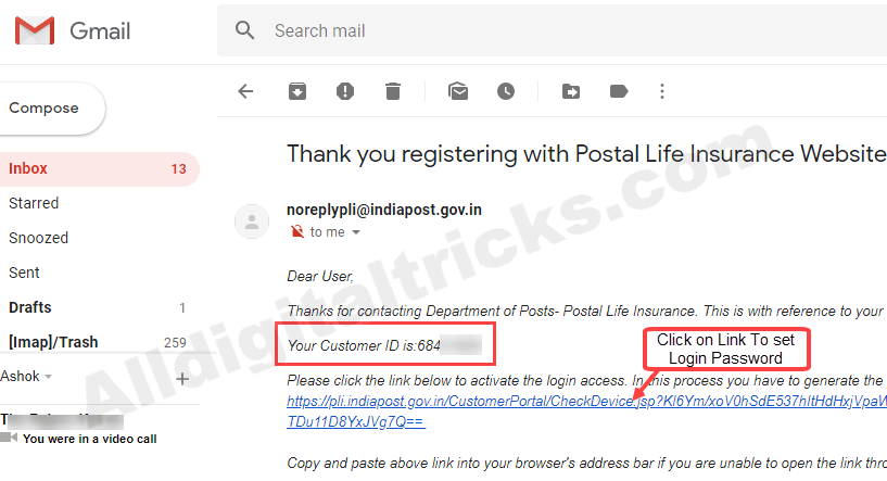 Online PLI Generate ID and PLI login password 