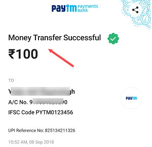 add money paytm saving bank account