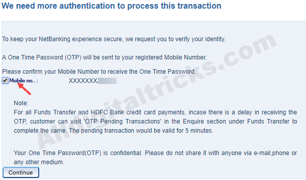 Add Beneficiary HDFC Bank