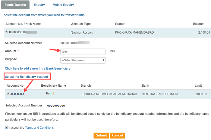SBI Net banking other Bank money transfer