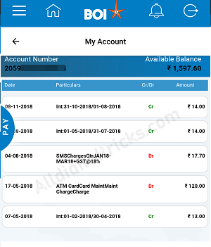 Check BOI Account Mini Statement on Your Phone - AllDigitalTricks