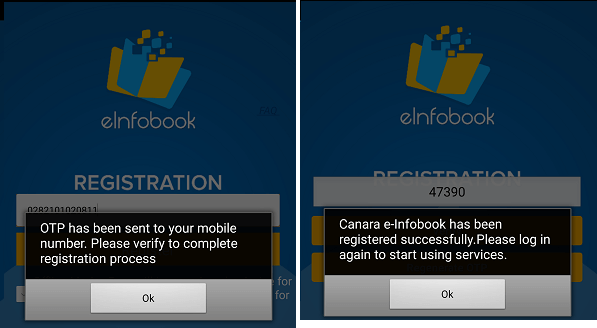 Canara Bank Passbook online on phone