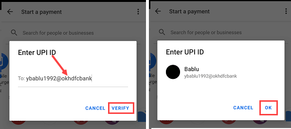 Gpay send money to UPI ID