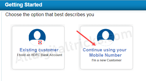 apply online HDFC Saving account