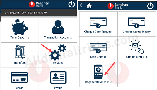 Bandhan Bank ATM PIN Generation Online