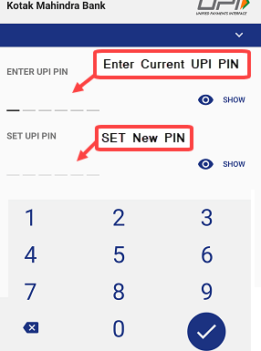 Reset UPI PIN PhonePe