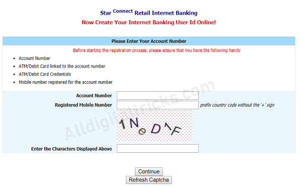 BOI Net Banking Online Registration Process