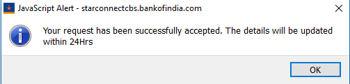 Register/Change Email Address in Bank of India (BOI) Online