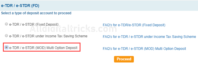 Close SBI MOD Online