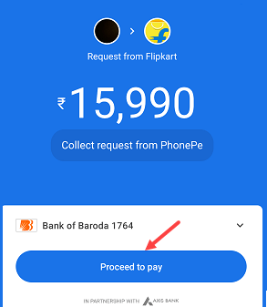 Here you can see Flipkart Request for payment. Tap and open.