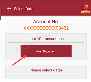 PNB Mini Statement