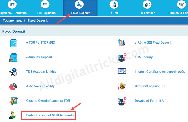 How To Withdraw SBI MOD Balance | Transfer MOD Balance To Saving Account - AllDigitalTricks